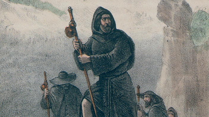 Heinrich IV. auf dem Gang nach Canossa