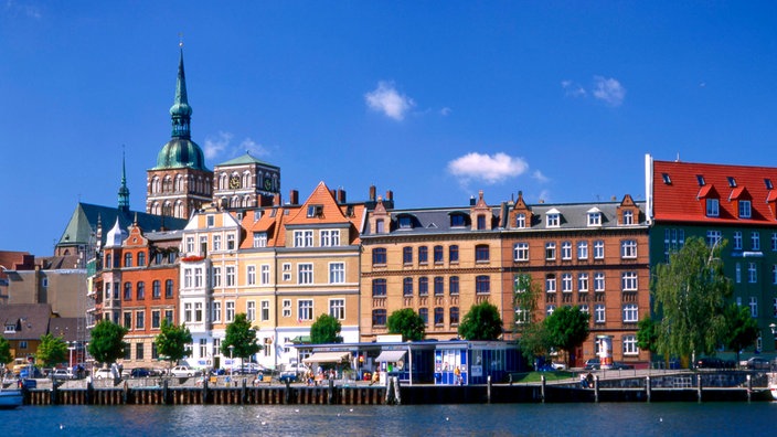 Blick auf die Altstadt von Stralsund 