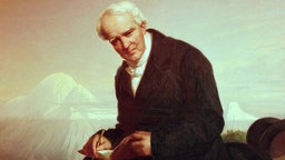 Porträtgemälde des alten Alexander von Humboldt