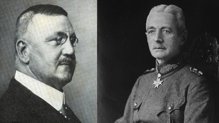 Wolfgang Kapp (links) und Walther von Lüttwitz, die Anführer des Putsches von 1920