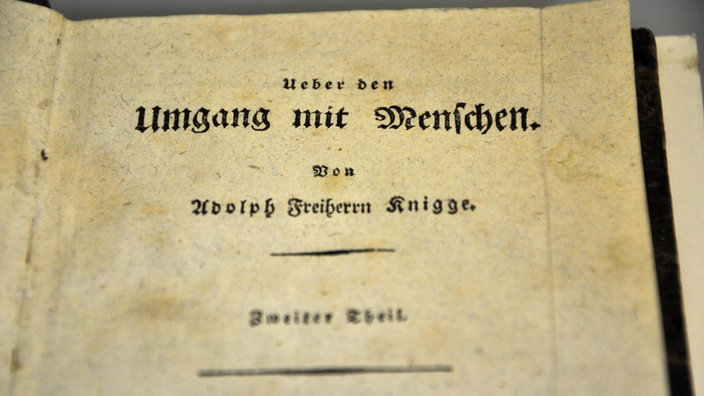 Knigges Buch "Über den Umgang mit Menschen"