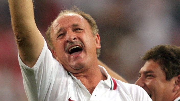 Felipe Scolari jubelt