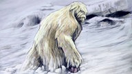 Gemälde eines Yeti