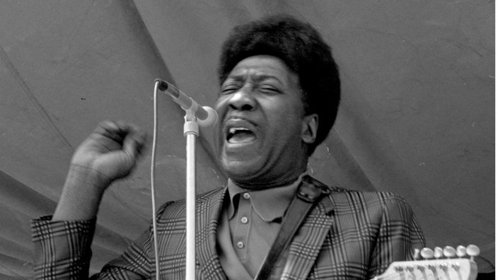 Muddy Waters bei US-Konzert 1971.