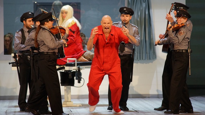 Bo Skovhus in der Oper "Wozzeck" in Düsseldorf 