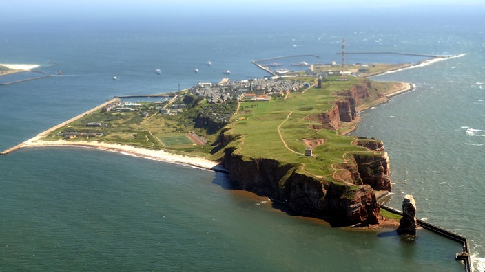 Helgoland aus der Luft.