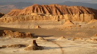 Mondlandschaft im Valle de la Luna in der Atacama-Wüste