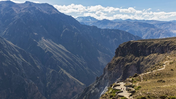 Blick von oben in den Colca Canyon