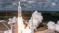 Startplatz der europäischen Trägerraketen Ariane in Kourou (Französisch-Guayana).